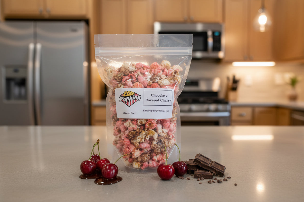 Chocolate Covered Cherry Popcorn